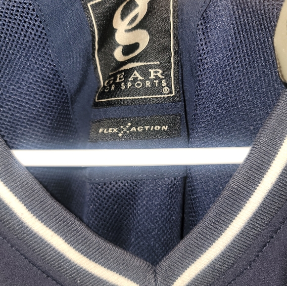 Mens Sz L Gear Flex Action Swan Lake Resort Lined Sweatshirt Navy - Picture 10 of 11